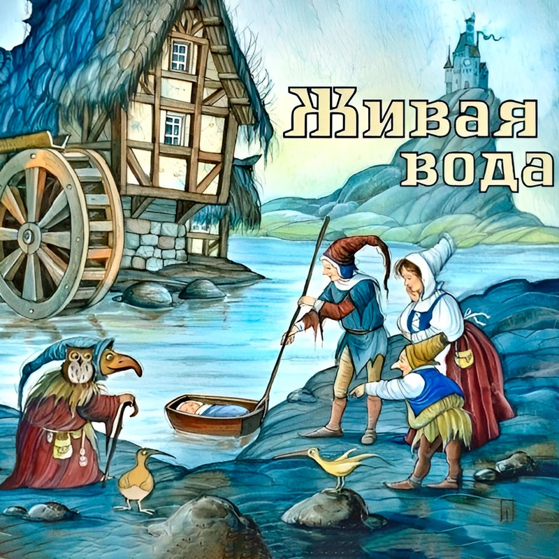 Живая вода сказка краткое содержание. Живая вода сказка братьев Гримм. Рисунок к сказке Живая вода братья Гримм. Живая вода братья Гримм книга. Живая вода из сказки братьев Гримм.