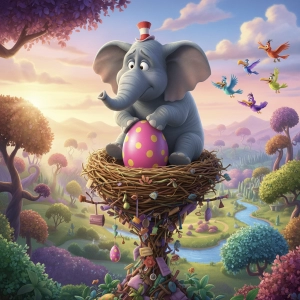 Слон Хортон высиживает яйцо