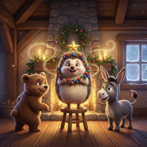 Как Ослик, Ёжик и Медвежонок встречали Новый год